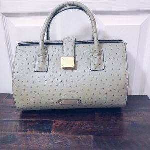 Jack French London Sage Green Ostrich Handbag